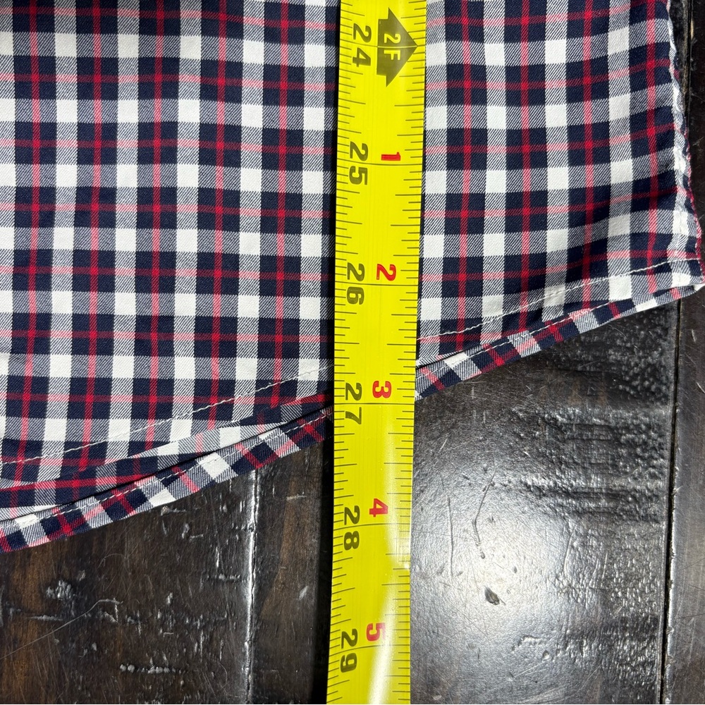 Southern Tide Intercoastal Button Down - Navy, White, & Red Check Men’s Medium - Picture 8 of 8